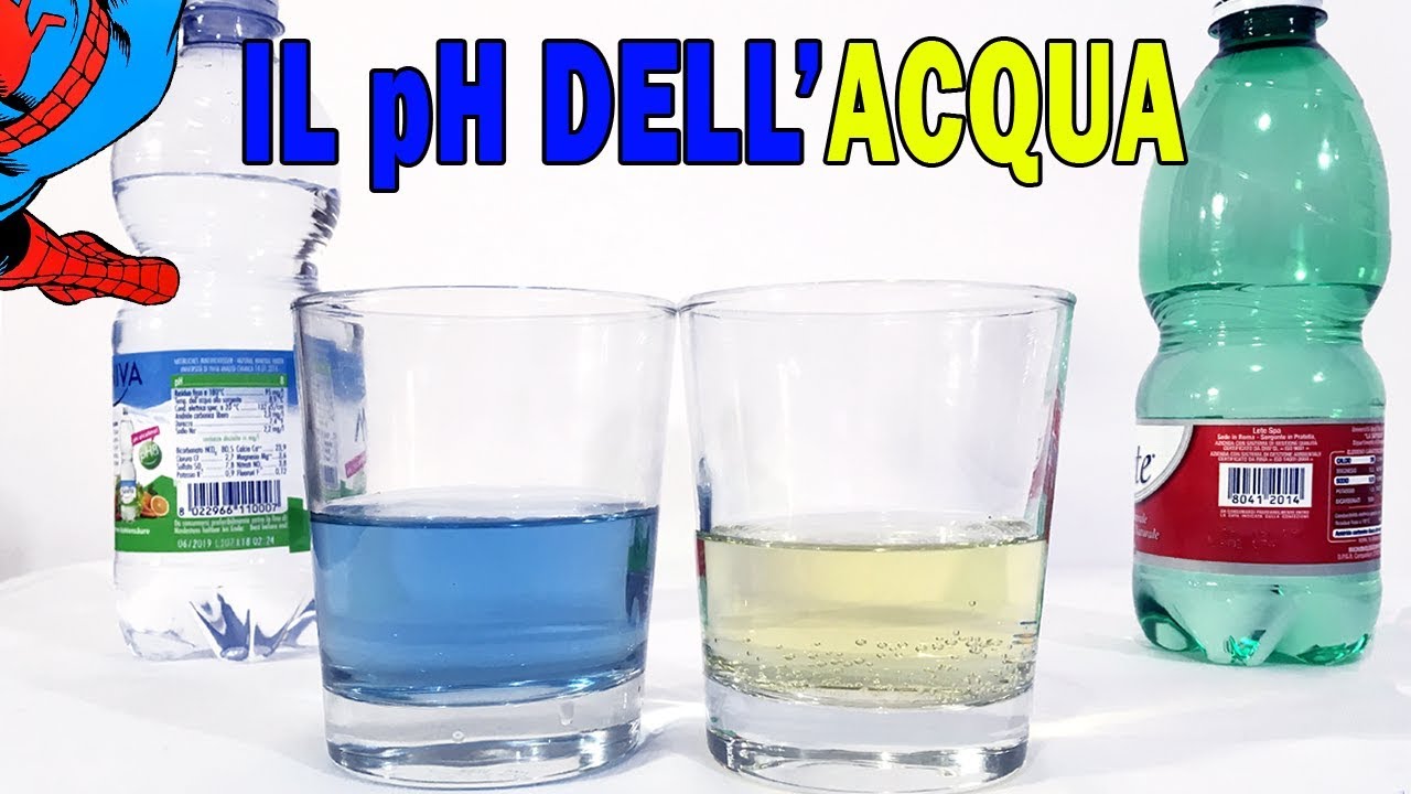 Il pH dell'acqua che beviamo