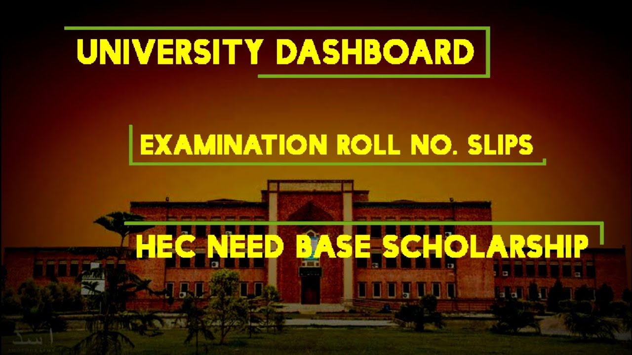 How to use IIUI Dashboard || Final Examinations Roll No. Slips || HEC Need Base Scholarship
