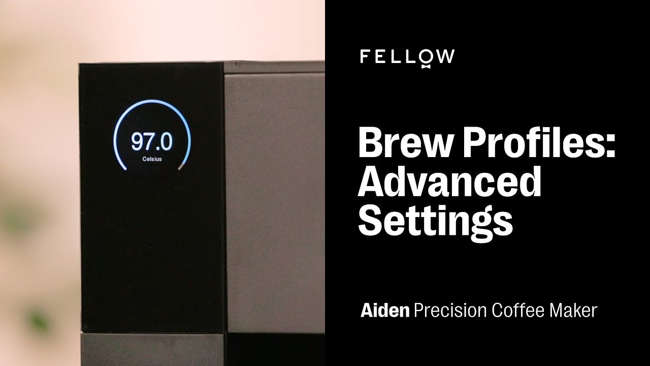 Brew Profiles: Advanced Settings | Aiden Precision Coffee Maker