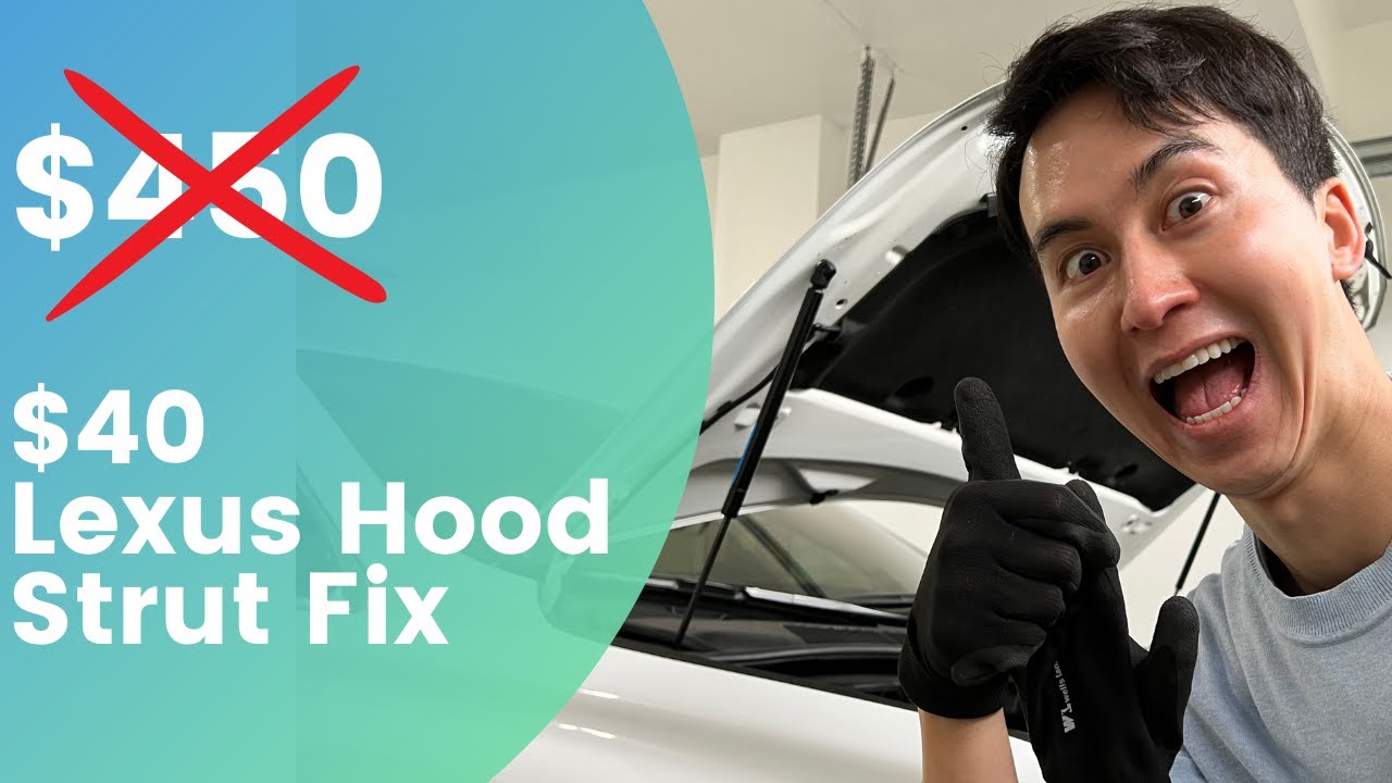 How To Fix Lexus RX Hood Struts/Shocks for $40 instead of $450 at the Dealership!