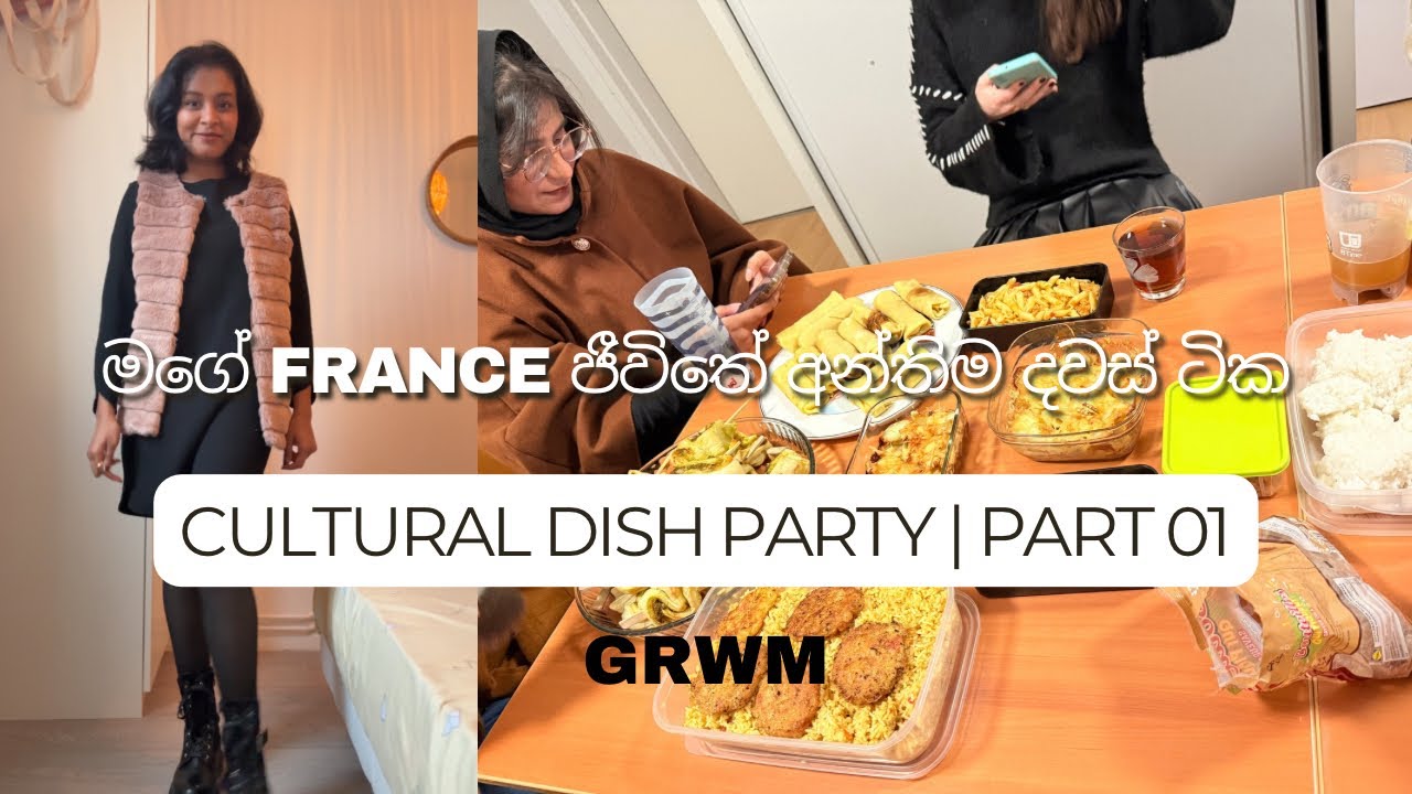 අපේ cultural Dish Party එකට මගේ ලක ලැහැස්තිය 🥘🌮| ERASMUS LIFE | A day in my student life | Europe 