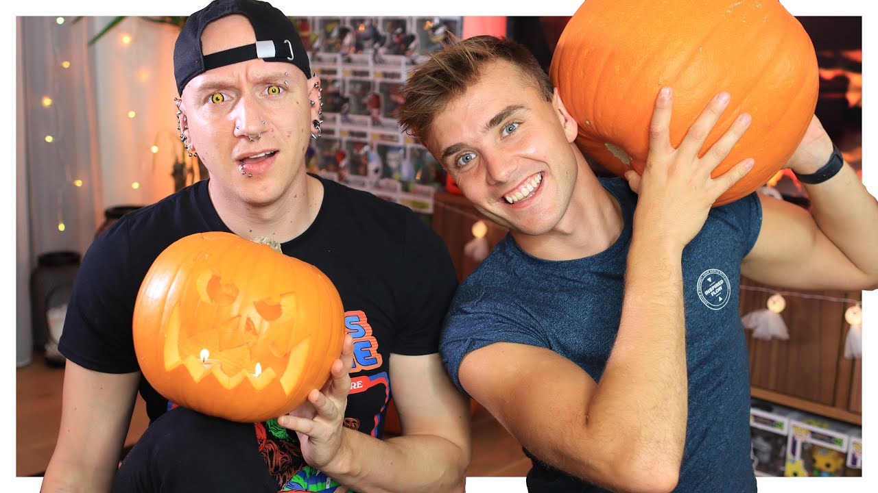 Chaotic Pumpkin Carving | Halloween 2020 | Roly & Calum