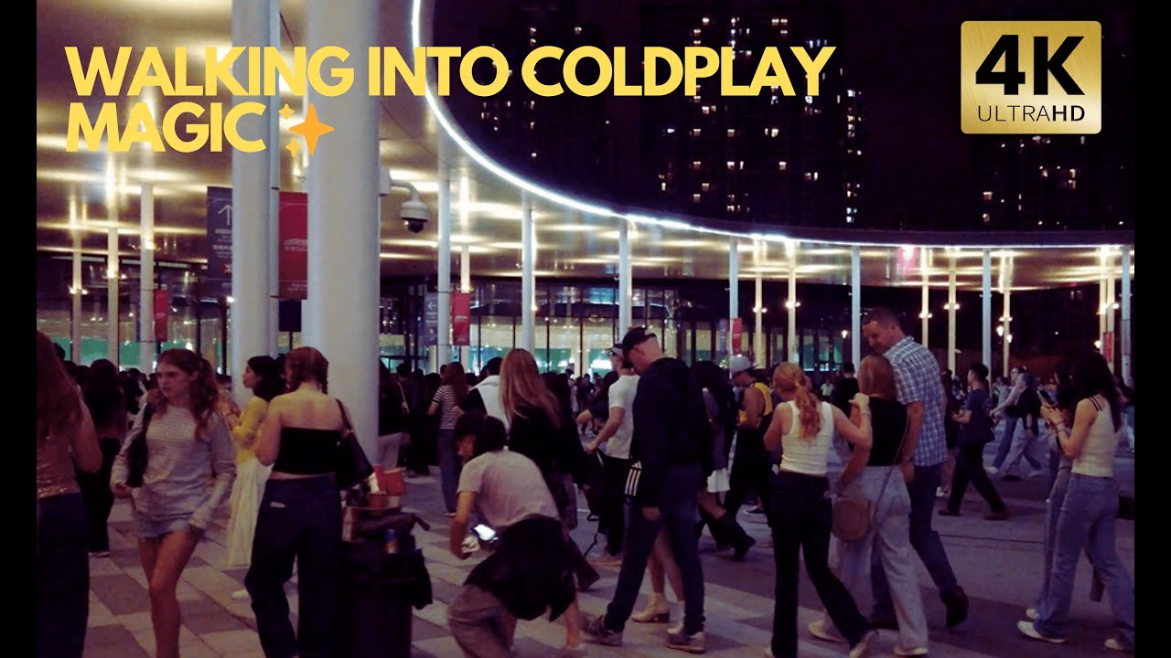 Coldplay Live in Hong Kong 🇭🇰 | Epic Walk to Kai Tak Stadium for Music of the Spheres Tour 🎶✨