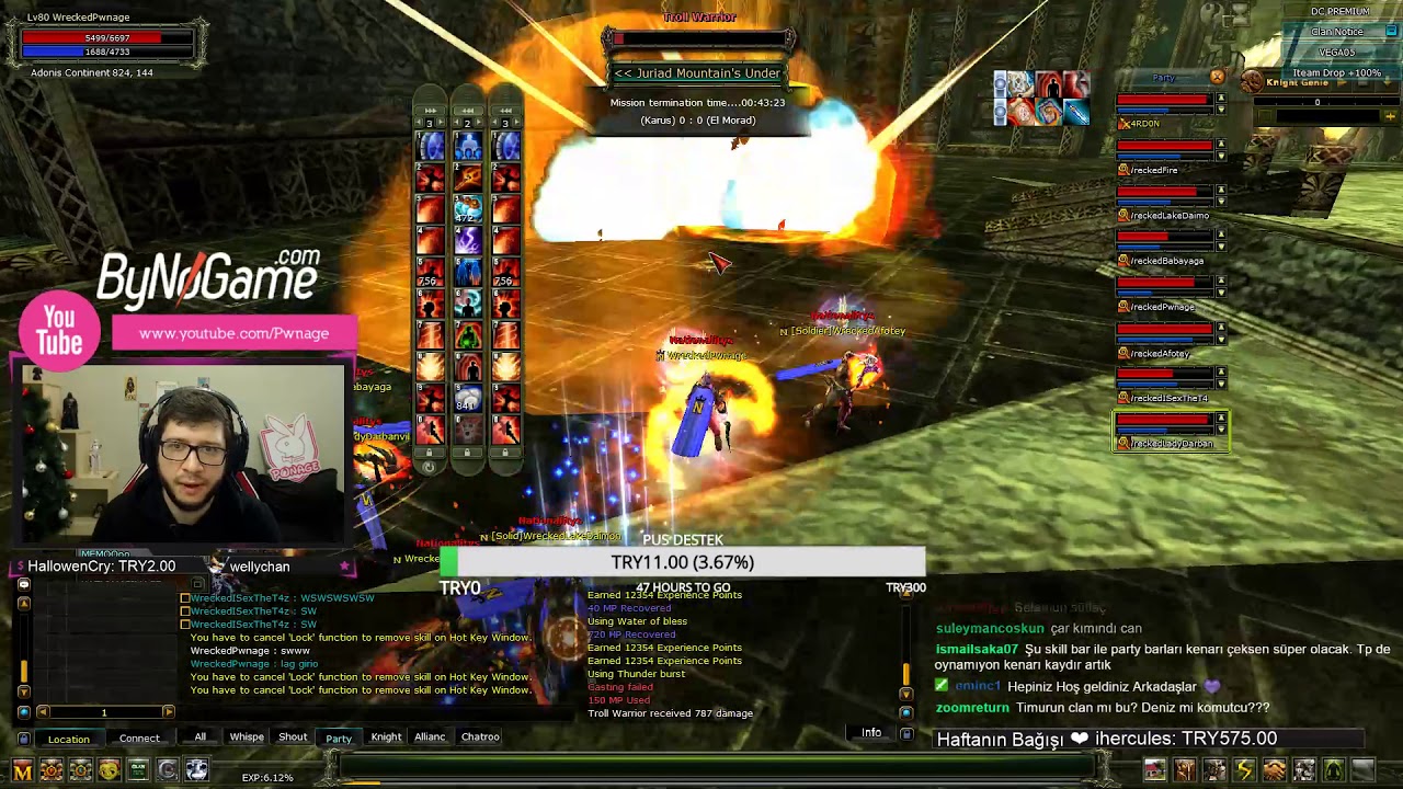 Pwnage Atak Mage olup Nati clanı ile JR'ye giriyor!!!!