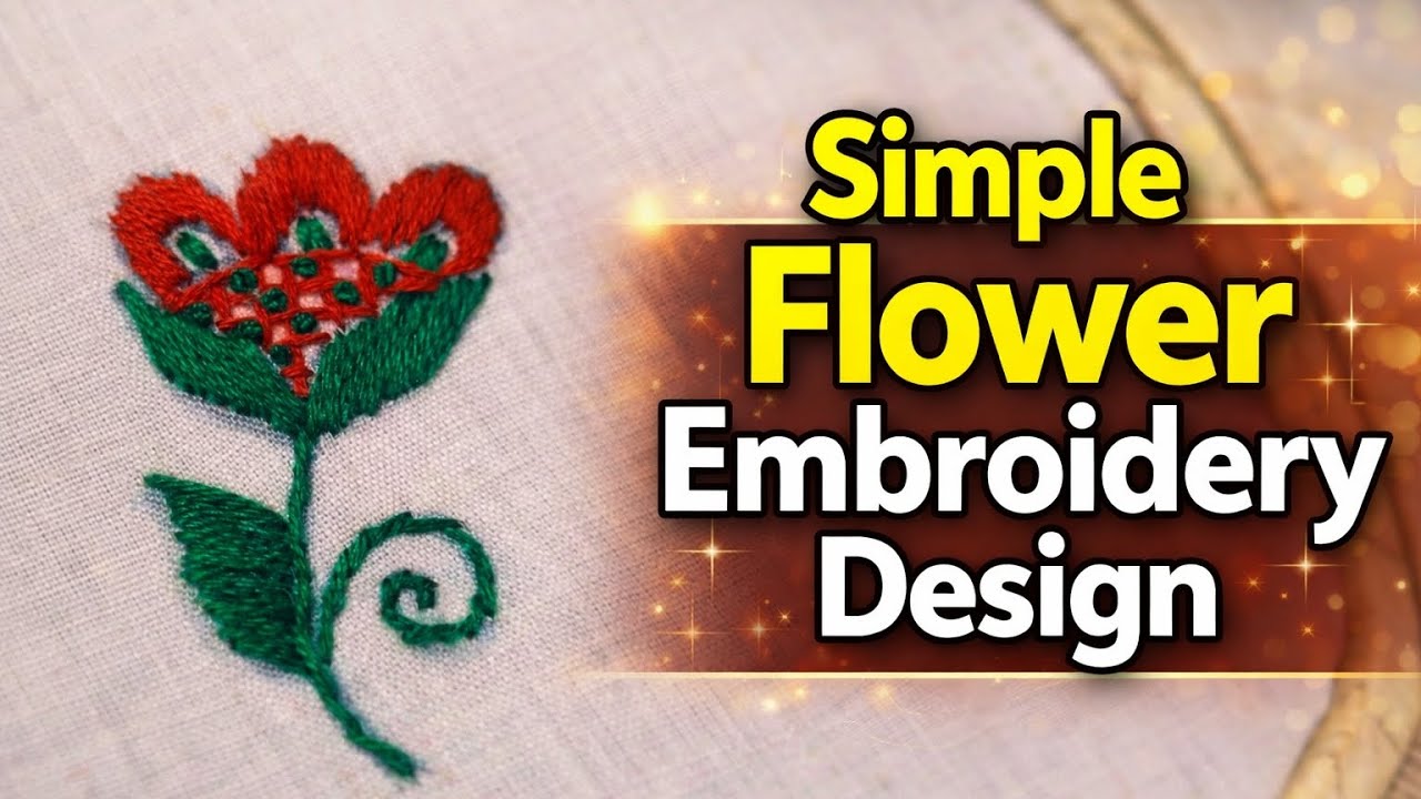 Simple and amazing embroidery work#embroiderydesigns #embroiderylover #likeandsubscribe 