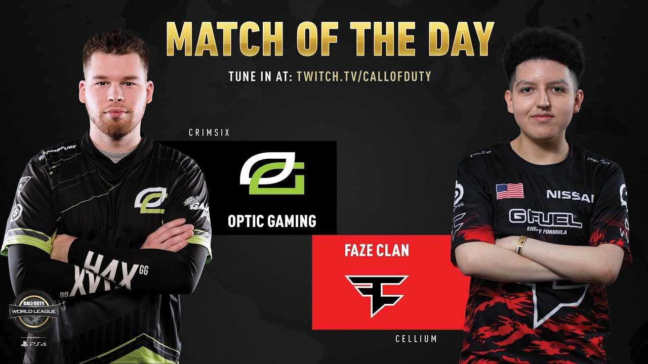 Optic Gaming vs FaZe Clan | CWL Pro League 2019 | Division A | Week 7 | Day 3