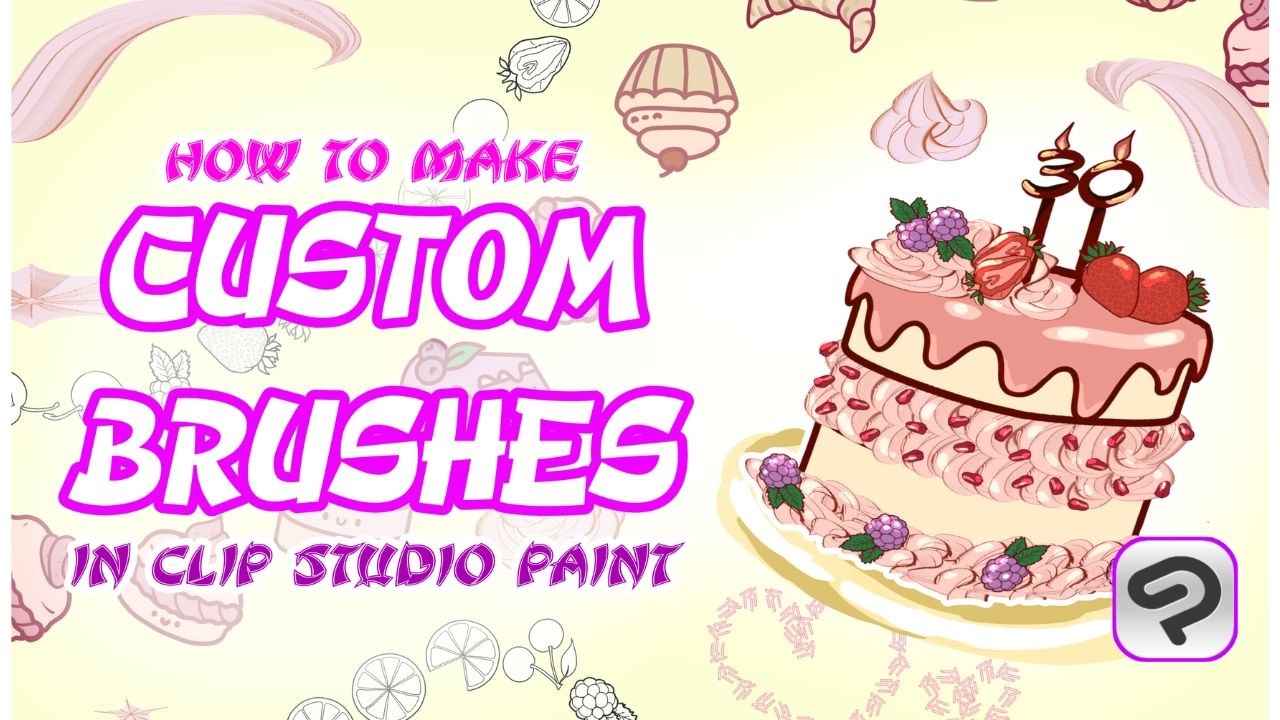 How to Create and Use Custom Brushes in Clip studio paint - vines, floral, creamy brushes and more! 