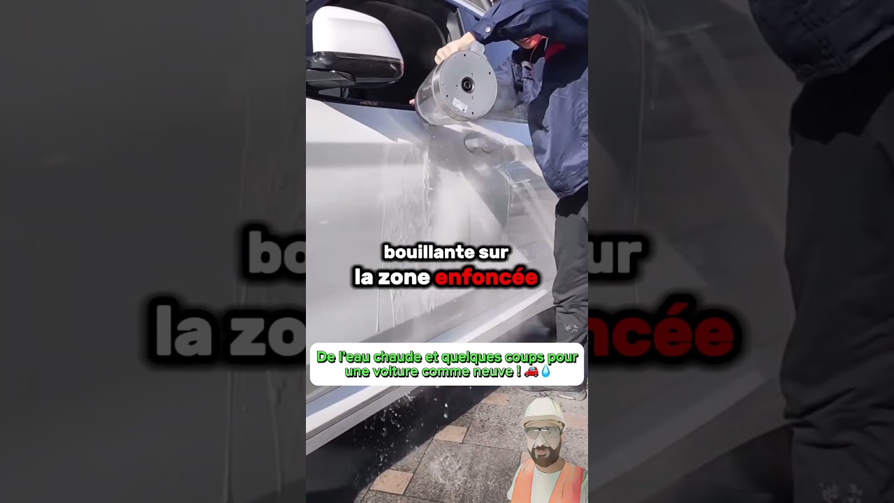 R&eacute;parer les Bosses de Voiture Facilement avec de l&rsquo;Eau Chaude ! 🚗💧