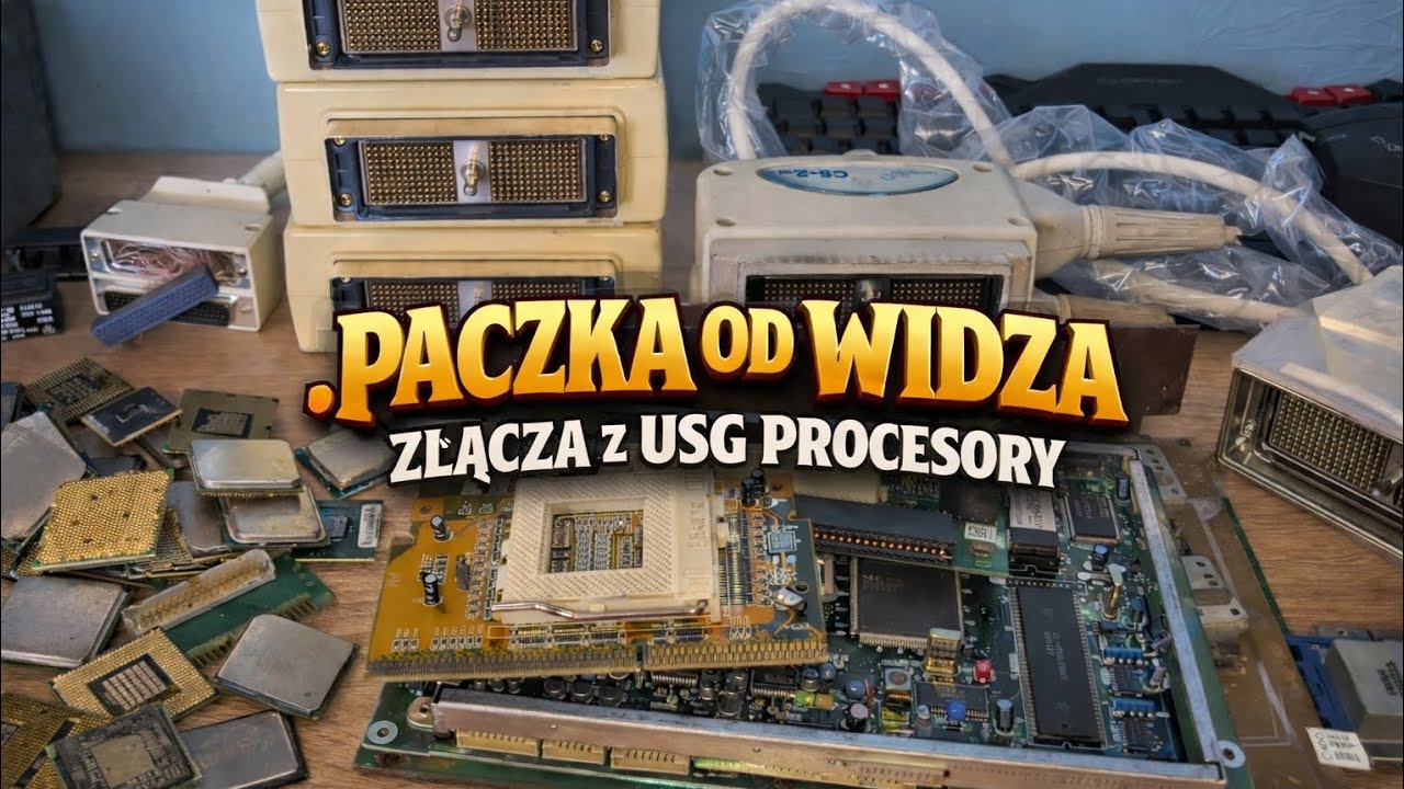 Paczka od widza na bogato złącza z USG procesory stare urządzenia #gold #złoto 