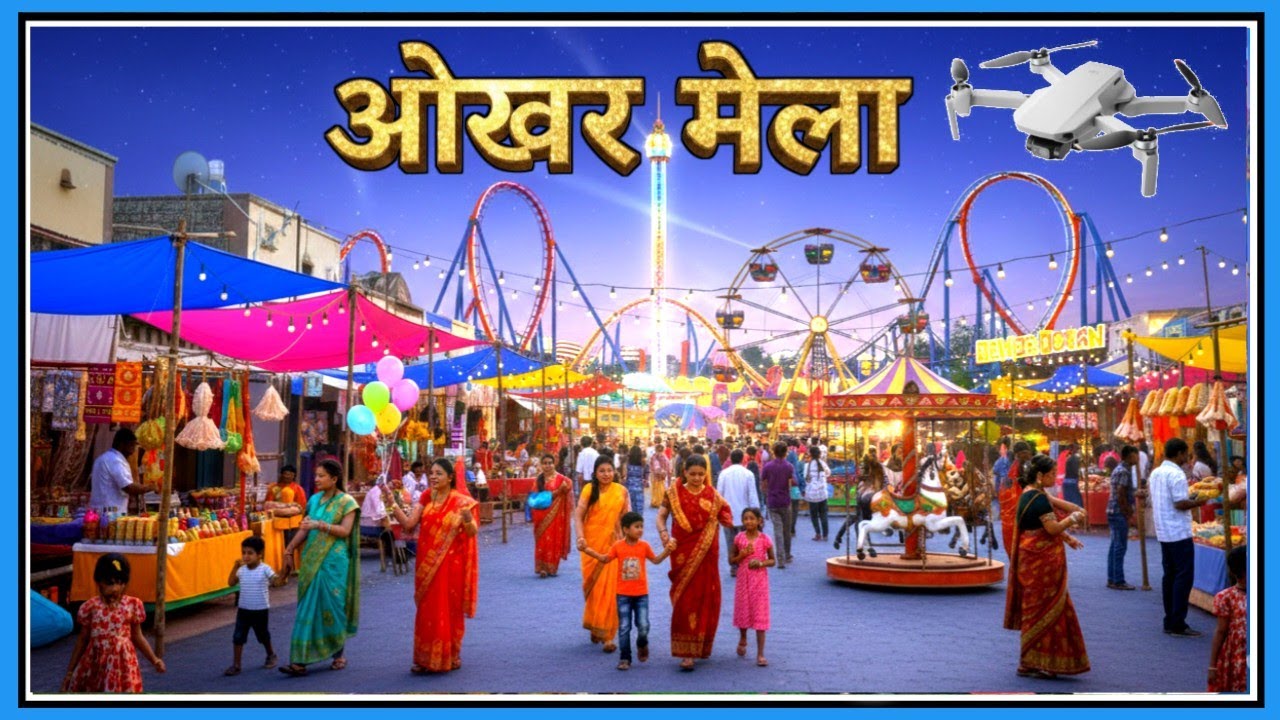 ओखर मेला ड्रोन विडियो मस्तूरी l छत्तीसगढ़ ll Okhar Mela Drone Video Masturi l Chhattisgarh l #mela 