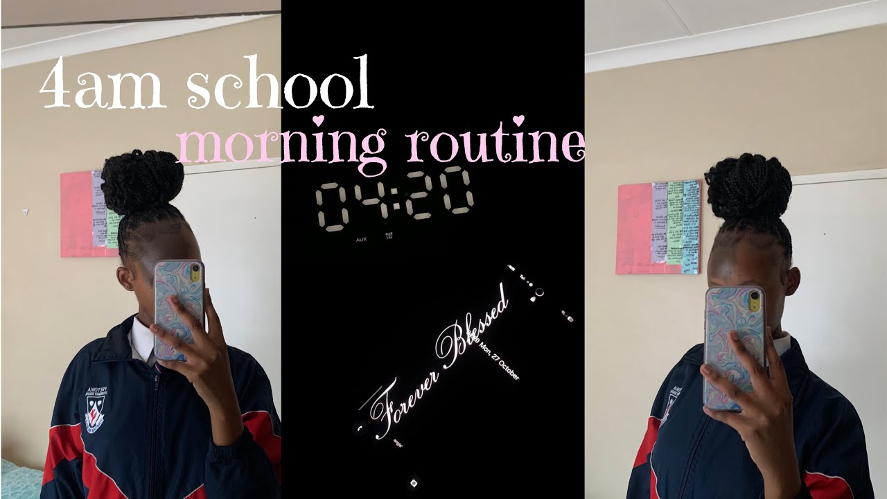 моя утренняя рутина в 4 утра + школьный видеоблог, grwm