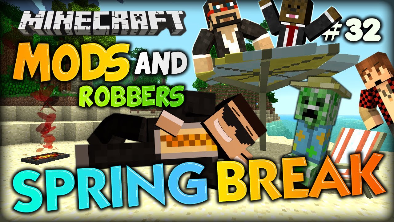Tropical trolls with COCONUT BOMBS - Minecraft Modded Cops and Robbers (Tropicraft Mod)
