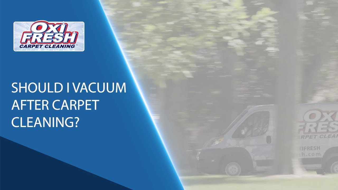 Should I Vacuum After Carpet Cleaning | Oxi Fresh Carpet Cleaning
