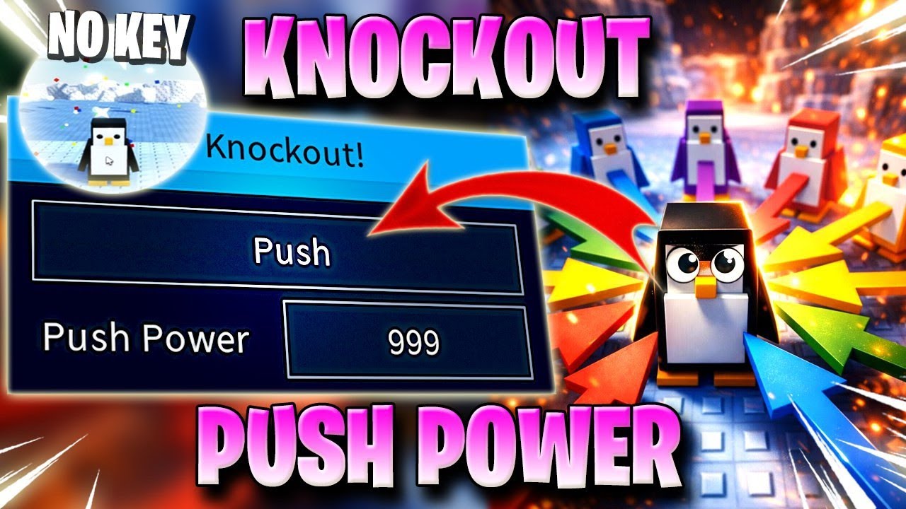 KNOCKOUT SCRIPT *NO KEY* MAX PUSH POWER, AUTO FARM, INFINITE ICE & MORE! ✅🐧