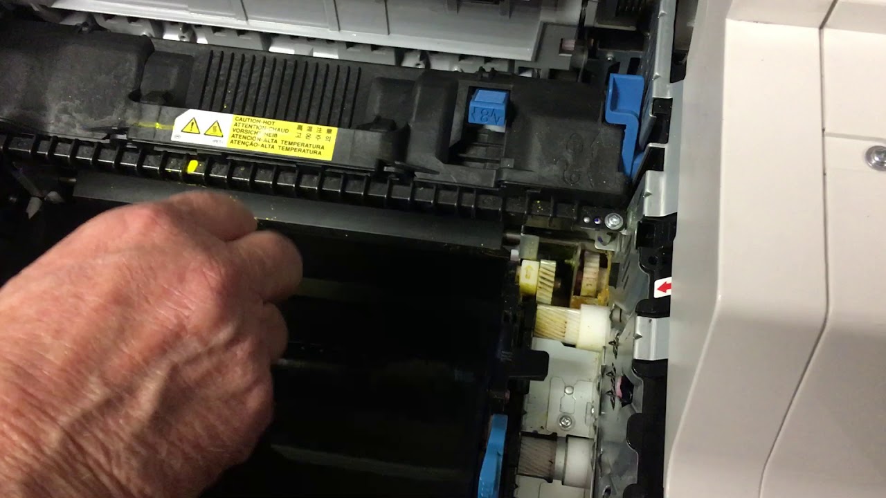 How to refit the Transfer Belt into the Oki ES3452 MFP
