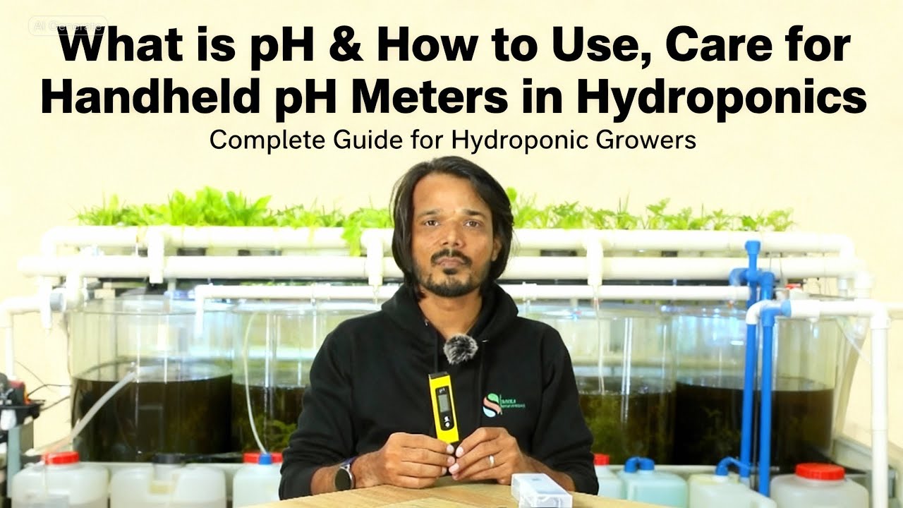 What is pH in Hydroponics? | How to Use, Check & Care Handheld pH Meter (Beginner Guide)