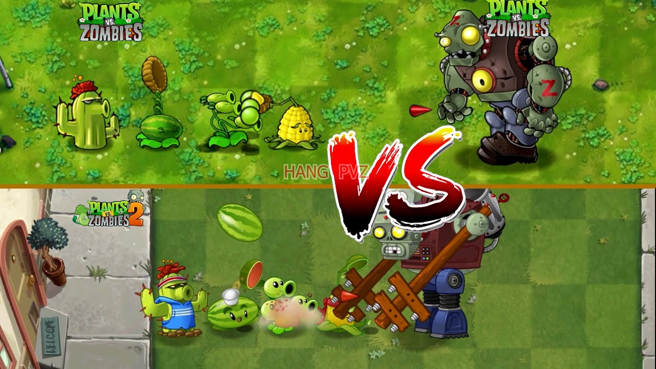 PVZ  FUSION VS PVZ 2 - 4 Plants Team Vs  Zombie Team - p41 - Who will win ?#pvz #plantsvszombies