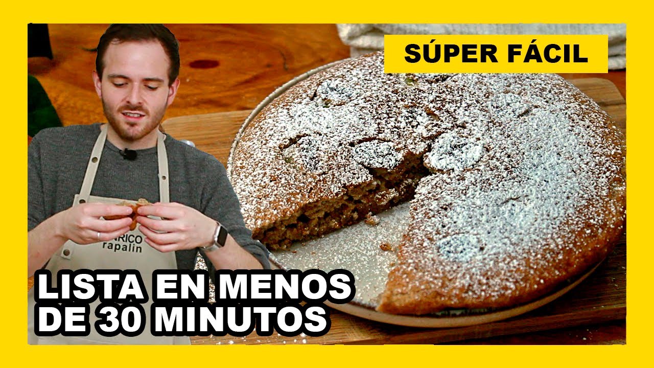 🔶  TORTA en SARTEN, sin huevo y sin lácteos - SIN HORNO y VEGANA