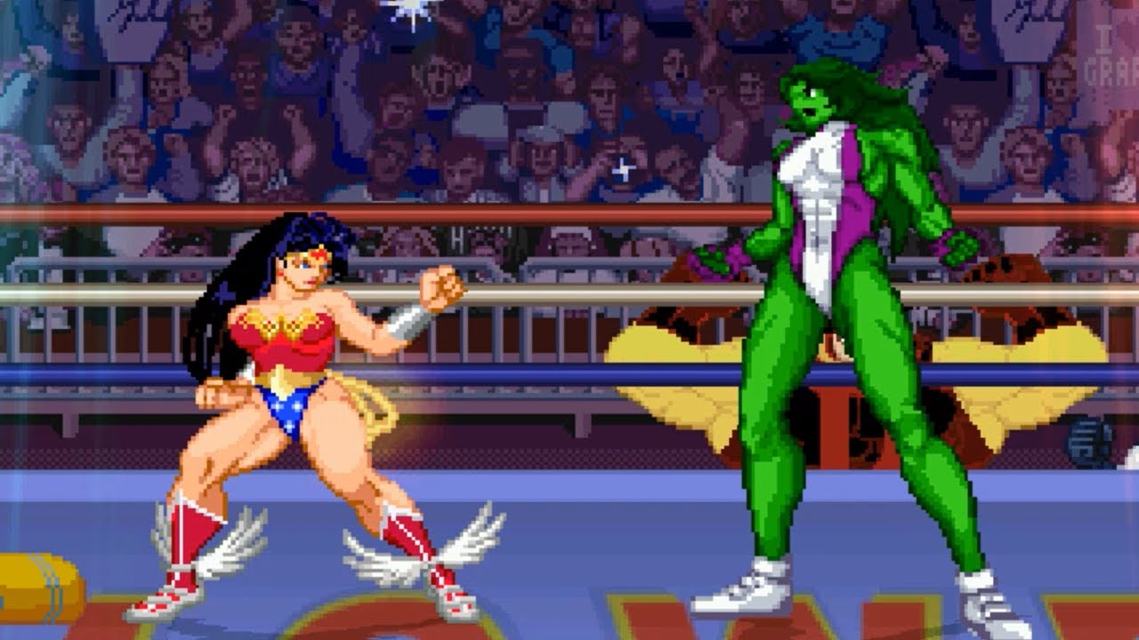MUGEN Battle Showcase: Wonder Woman Vs She-Hulk