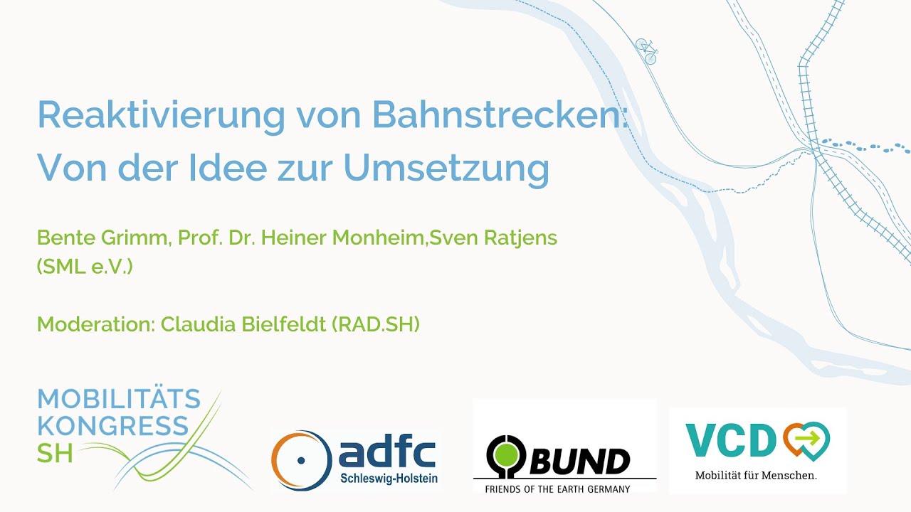 Schienenverkehr Malente-Lütjenburg e.V.: Reaktivierung von Bahnstrecken: Von der Idee zur Umsetzung