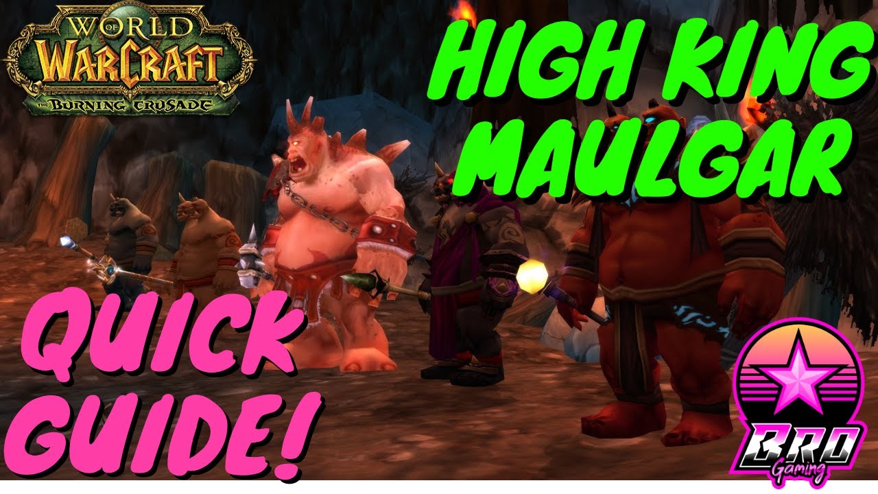 World of Warcraft: Burning Crusade Classic High King Maulgar. Super Quick Guide