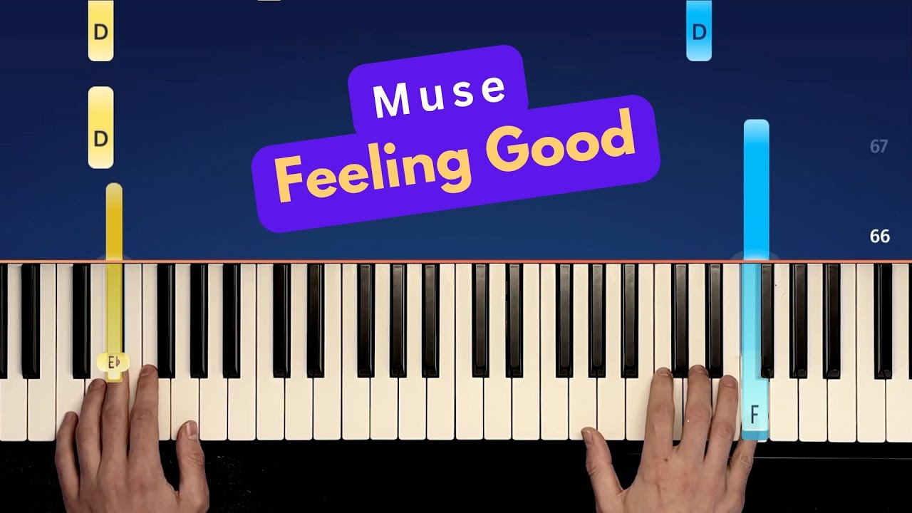 Muse - Feeling Good - Easy Piano Tutorial