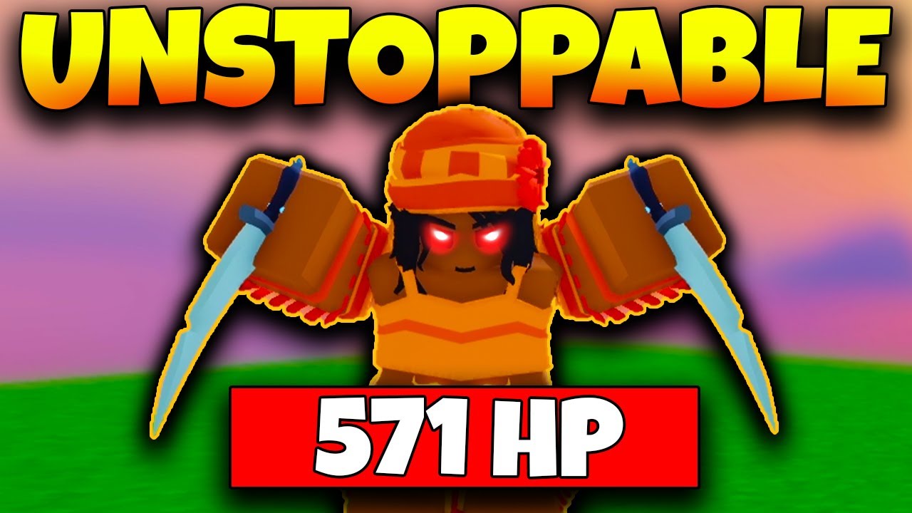 I broke this FREE KIT with 571hp in Roblox Bedwars