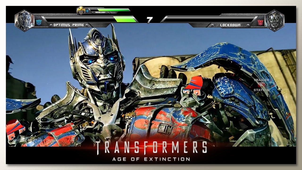 Optimus Prime vs Lockdown with Healthbars
