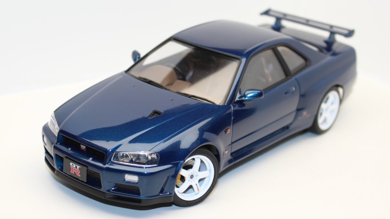R34 Nissan Skyline GTR V spec II plastic model (Tamiya 1/24 kit)
