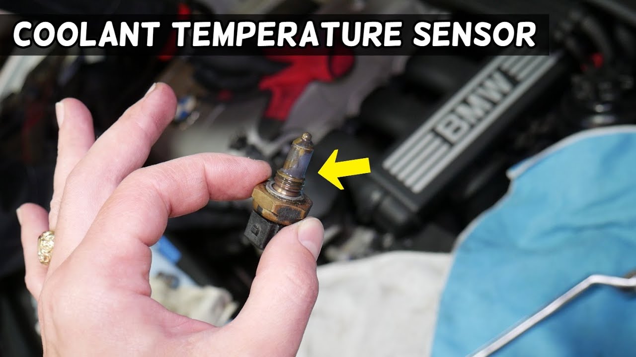 COOLANT TEMPERATURE SENSOR REPLACEMENT LOCATION BMW N51 N52 N53 N54 N55