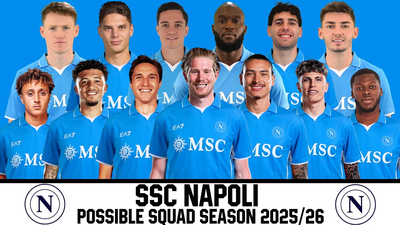 SSC Napoli Possible Squad 2025/26 | SSC Napoli Possible Squad Current with Transfer Rumours