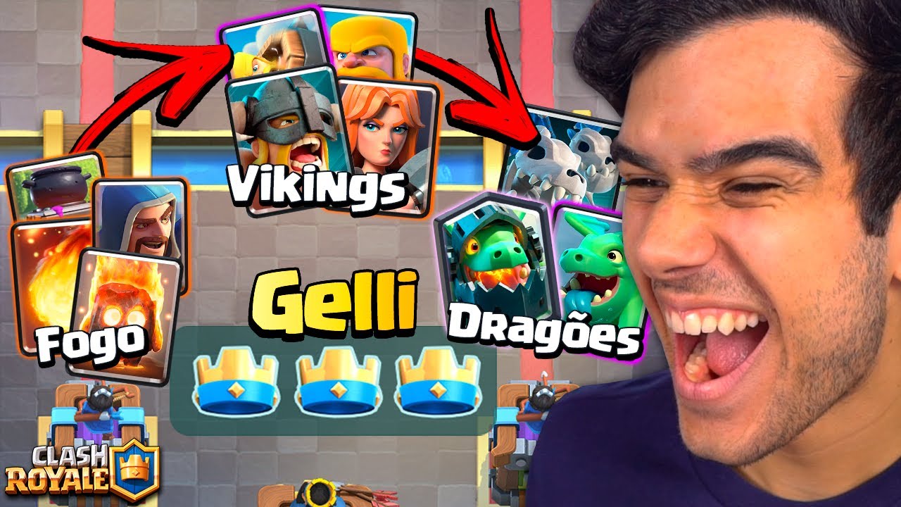 se eu ganhar uma partida, muda a família do deck... clash royale