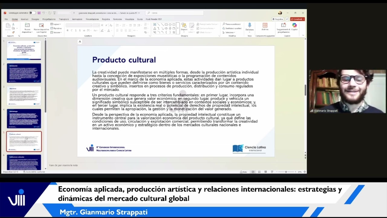 Economía aplicada, producción artística y relaciones internacionales: estrategias y dinámicas