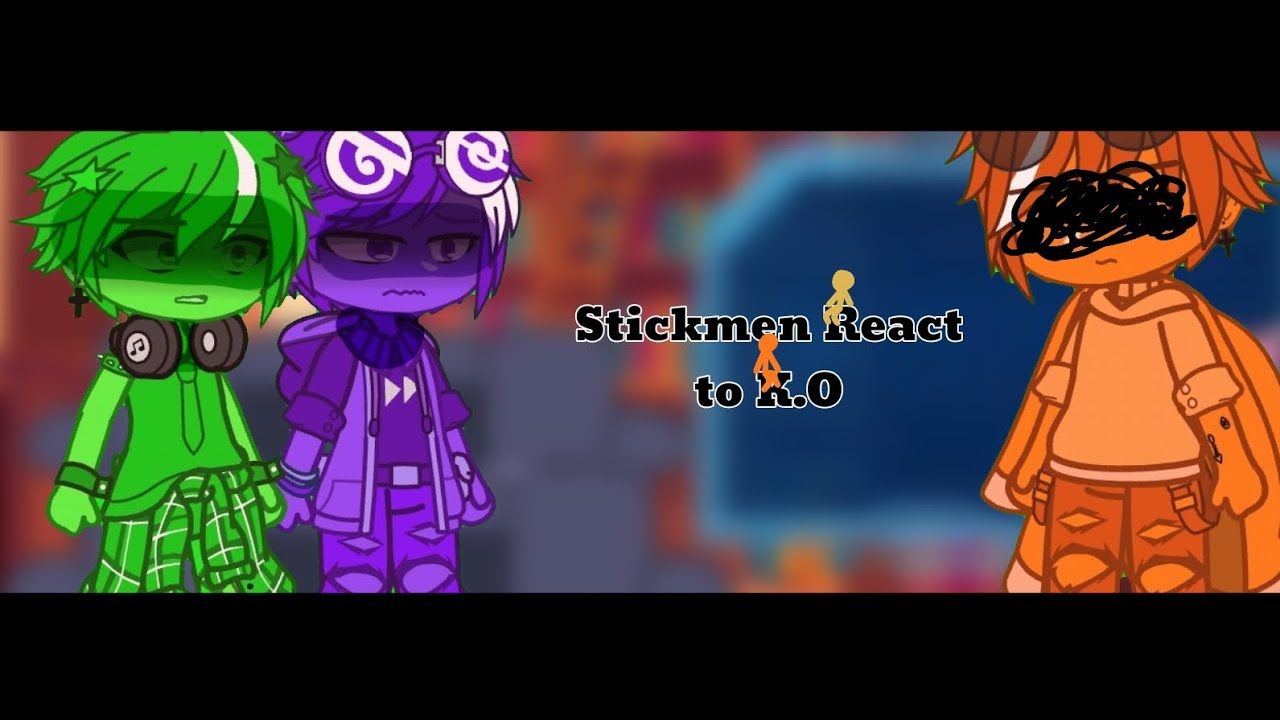 Past Stickmen React to K.O. || Credits in the desc || Characters from @alanbecker