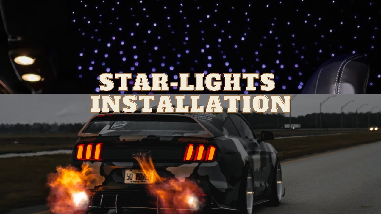 Installing ROLLS ROYCE Star Lights on my Bagged S550 Mustang GT! ($140 AMAZON MOD)