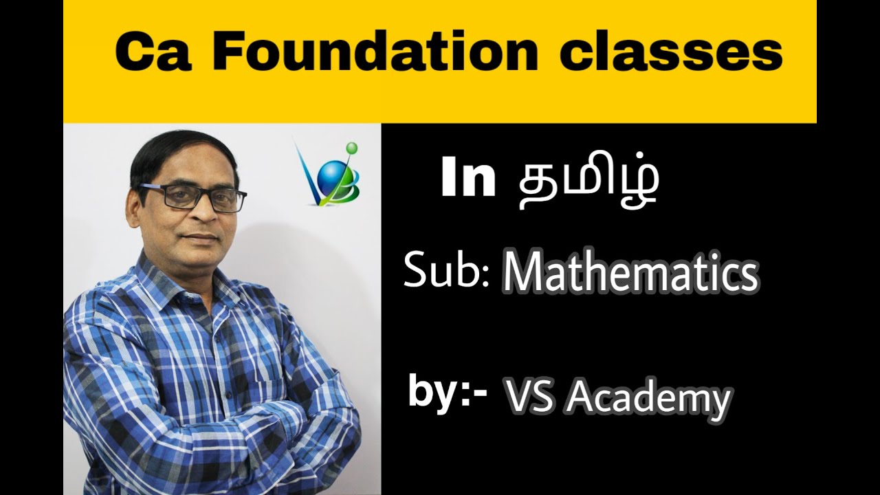 # 5 CORRELATION | CONCURRENT DEVIATION | CA FOUNDATION | VS ACADEMY | TAMIL | VELLORE |