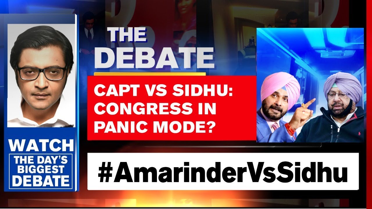 Capt Vs Sidhu: Congress In Panic Mode Over Punjab Crisis | The Debate With Arnab Goswami