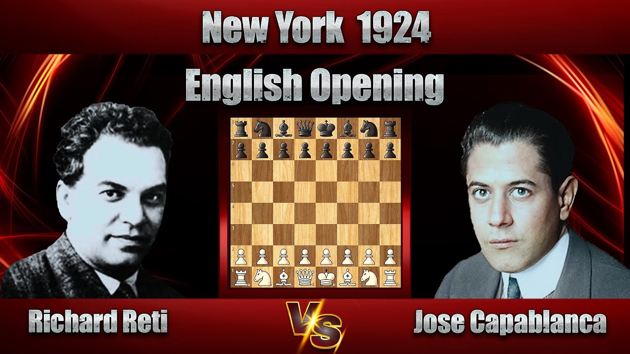 Richard Reti vs Jose Capablanca | New York 1924 | English Opening
