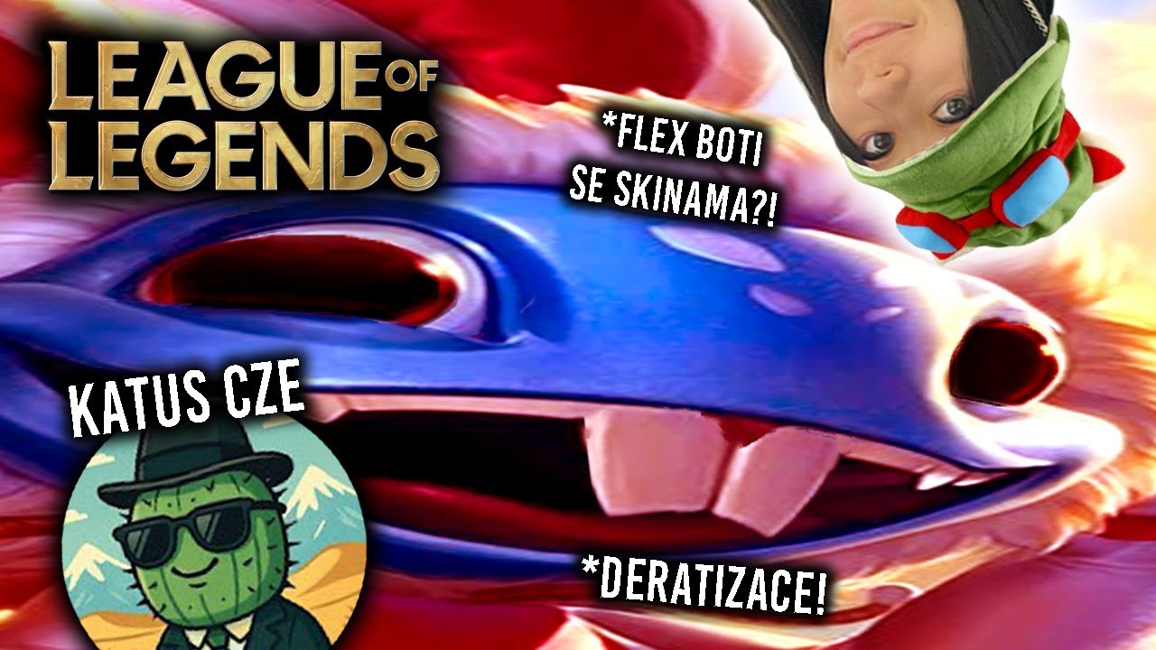 NOOB učí NOOBA: Najetí boti! #League Of Legends w/@katusCZE