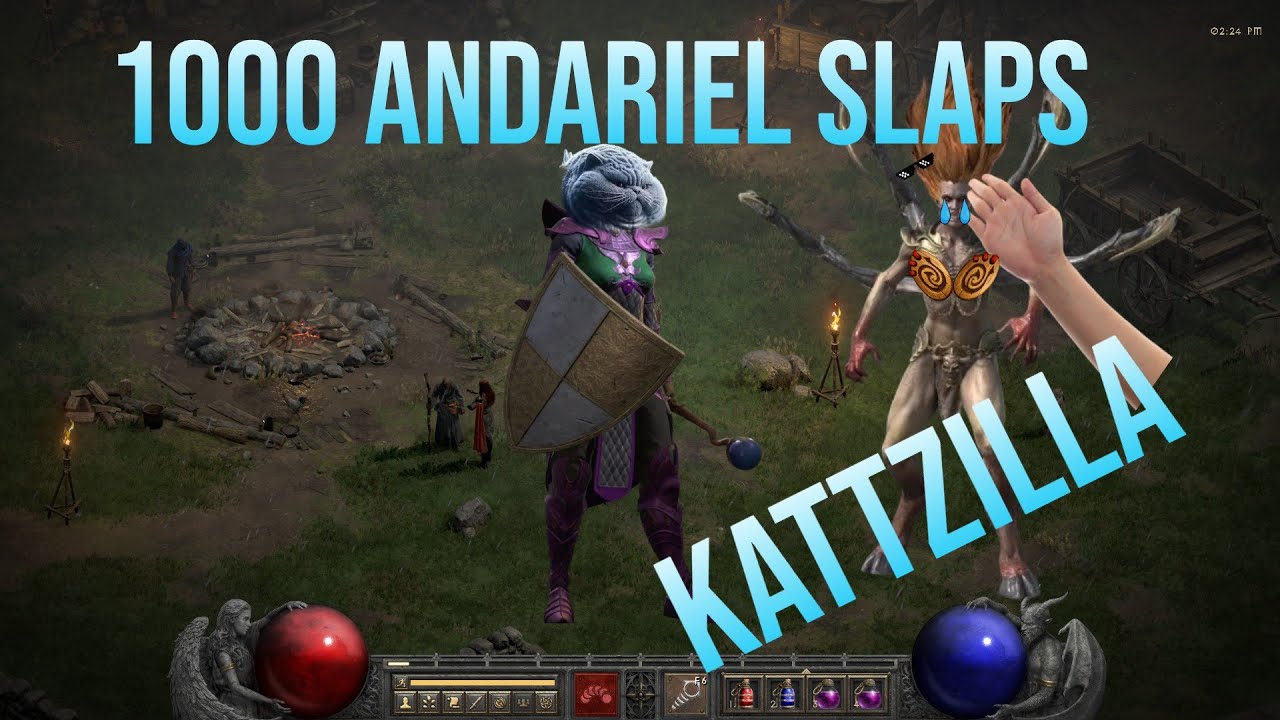 Ударил Андариэль 1000 раз из мести в Diablo 2 Resurrection