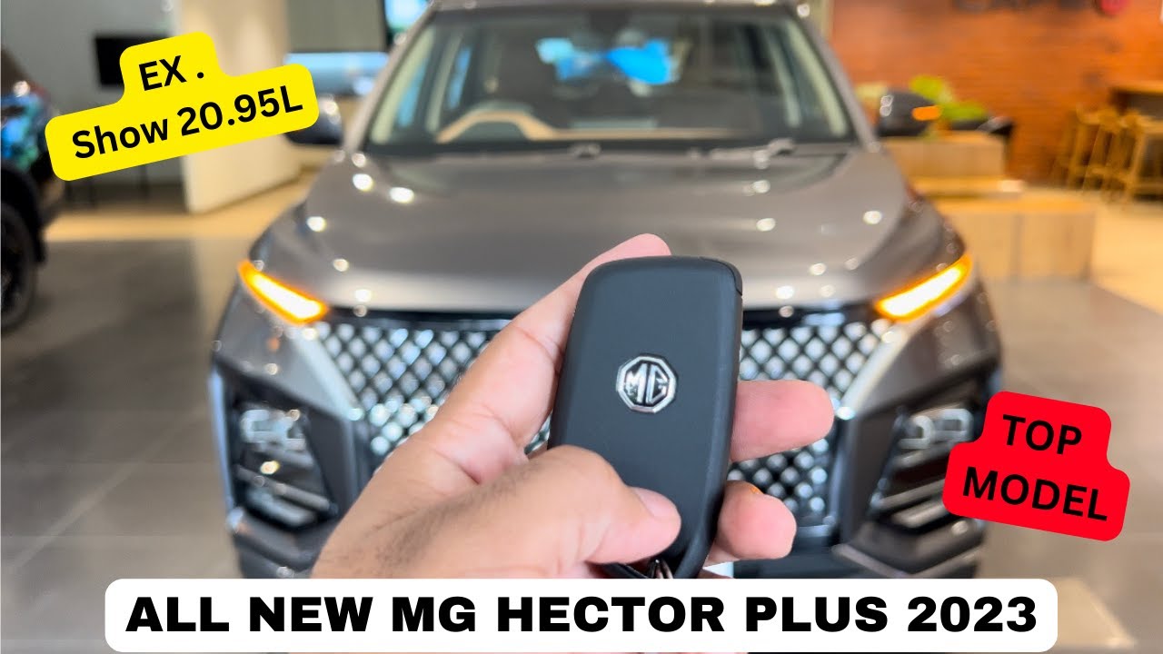 All New MG HECTOR PLUS 2023 top Model || New Hector PLUS 2023 facelift || full walkaround ||