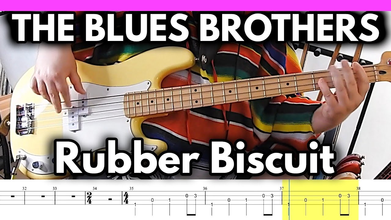 The Blues Brothers - Rubber Biscuit [1978] | BASS Cover | TABS