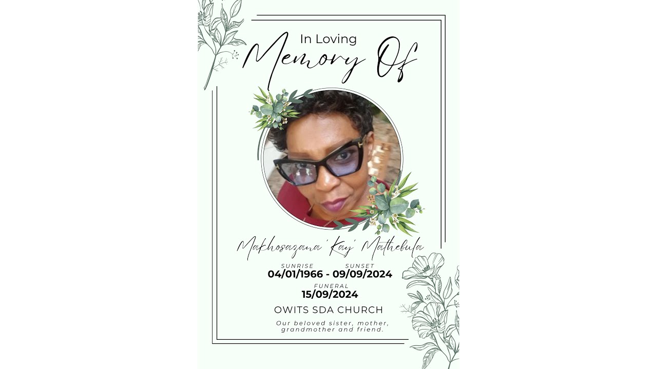 Funeral Service of Makhosazana 'Kay' Mathebula - 15 September 2024