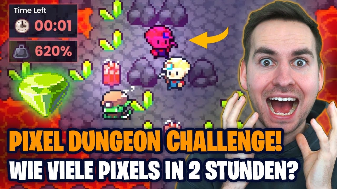 Wie viele $PIXELS GRINDE ich in 2 Stunden? 💰 | Pixel Dungeons (Deutsch)