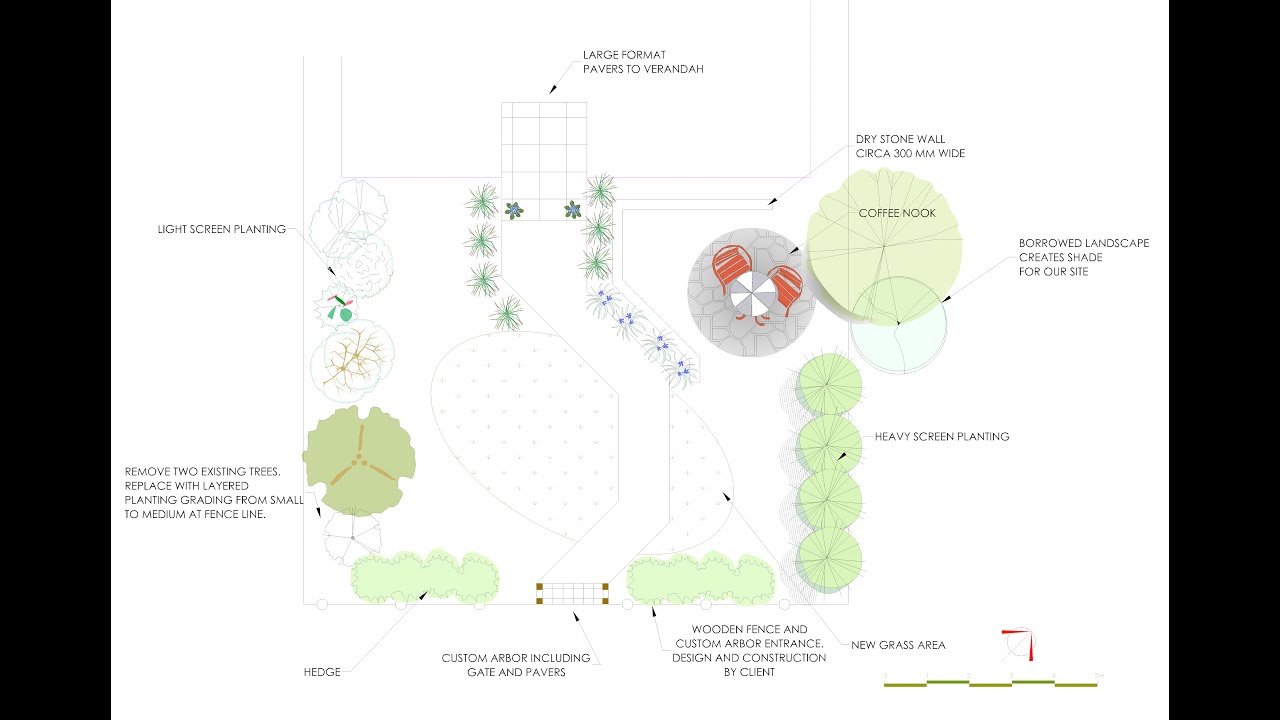 Creating a landscape design from scratch using gCADPlus - Part 4