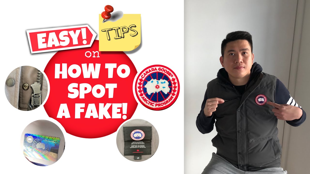 HOW TO SPOT A FAKE / REPLICA CANADA GOOSE GARSON VEST! 4 EASY TIPS!