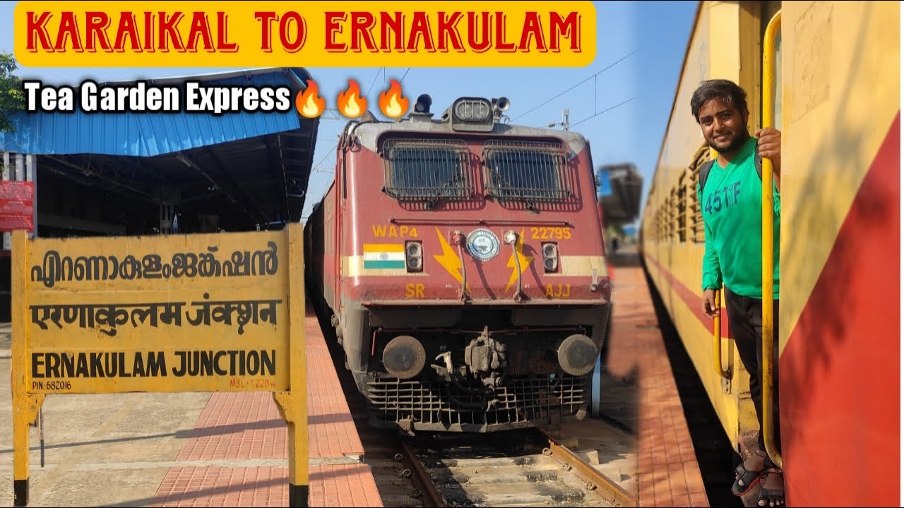 🚂Tea Garden Express🔥 Karaikal to Ernakulam train travel vlog| Michael Raj