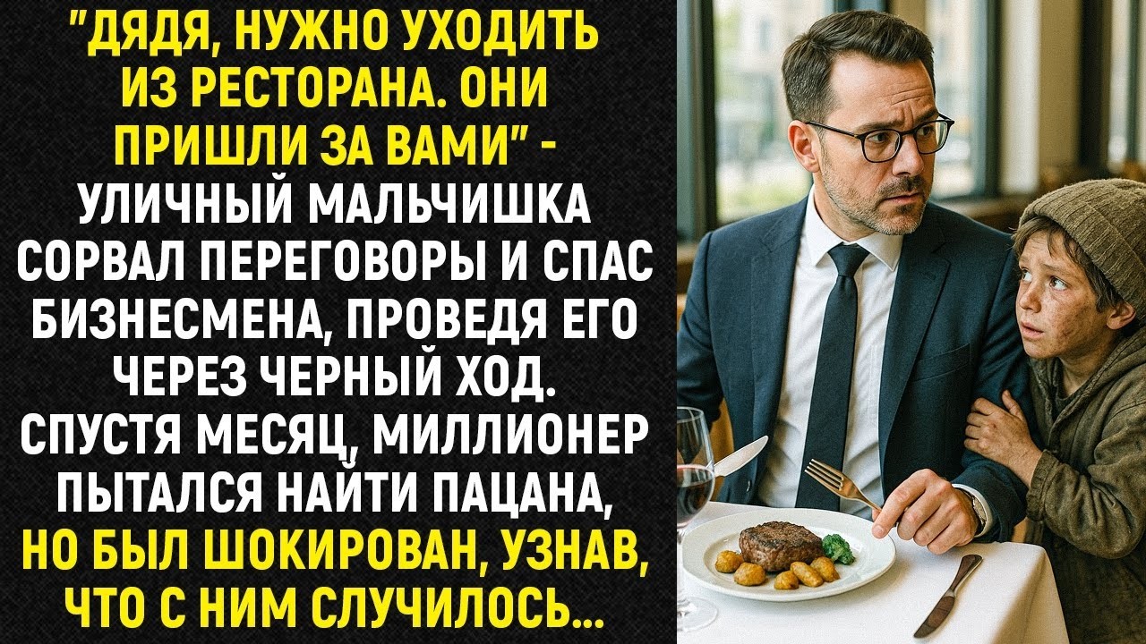 _Дядя, нужно уходить из ресторана. Они пришли за вами_ - уличный мальчишка сорвал переговоры