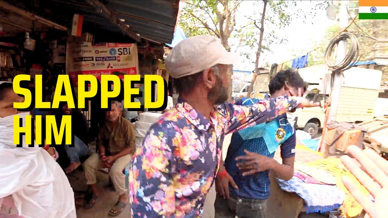 Avoid This Man in Dhobi Ghat India (Slapped in The Face) 🇮🇳