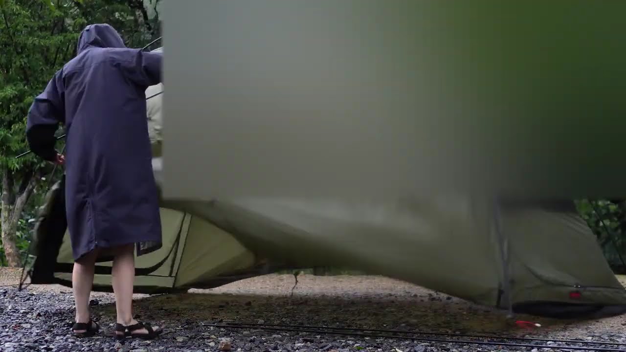 Camping in Extreme Storms and Heavy Rain | An Unforgettable Experience